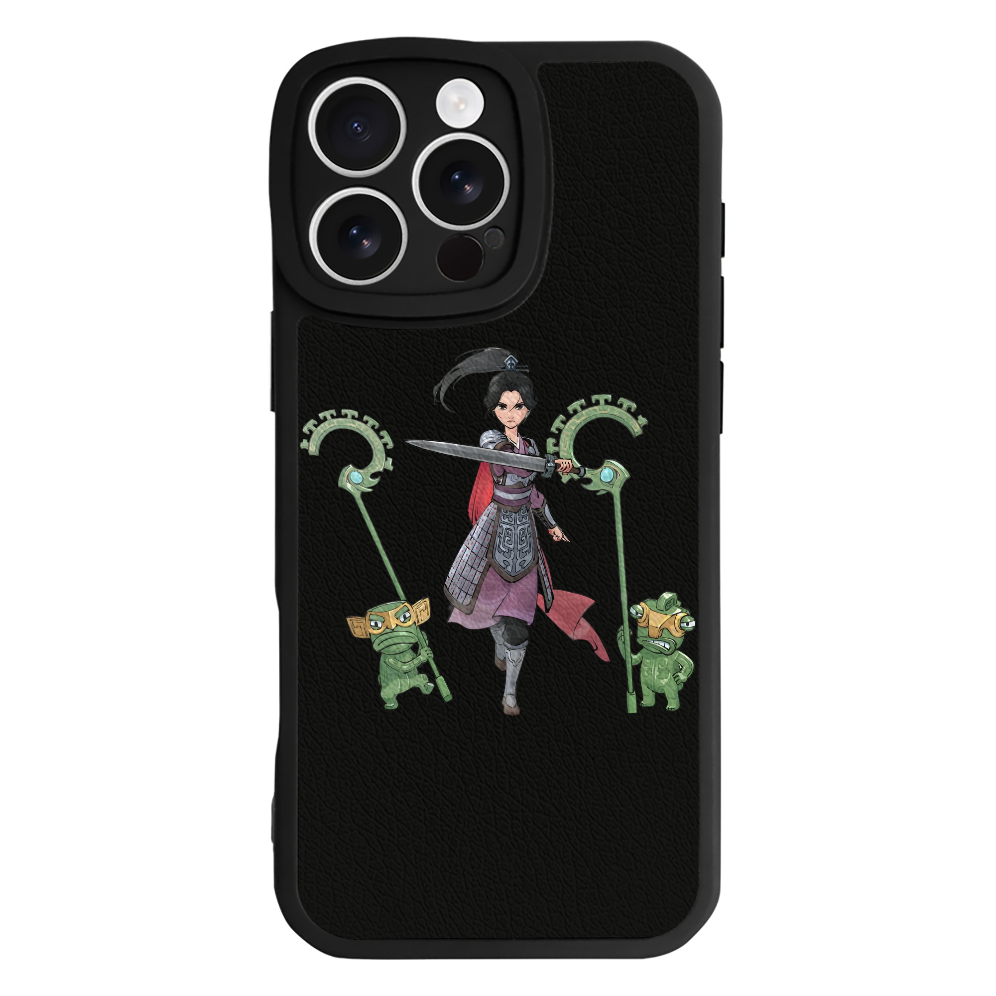 （画像用） Ne Zha 2 ナタ 魔童の大暴れ 【iPhone 16シリーズ対応】シリコンスマホケース（レザー調） 材質：シリコン